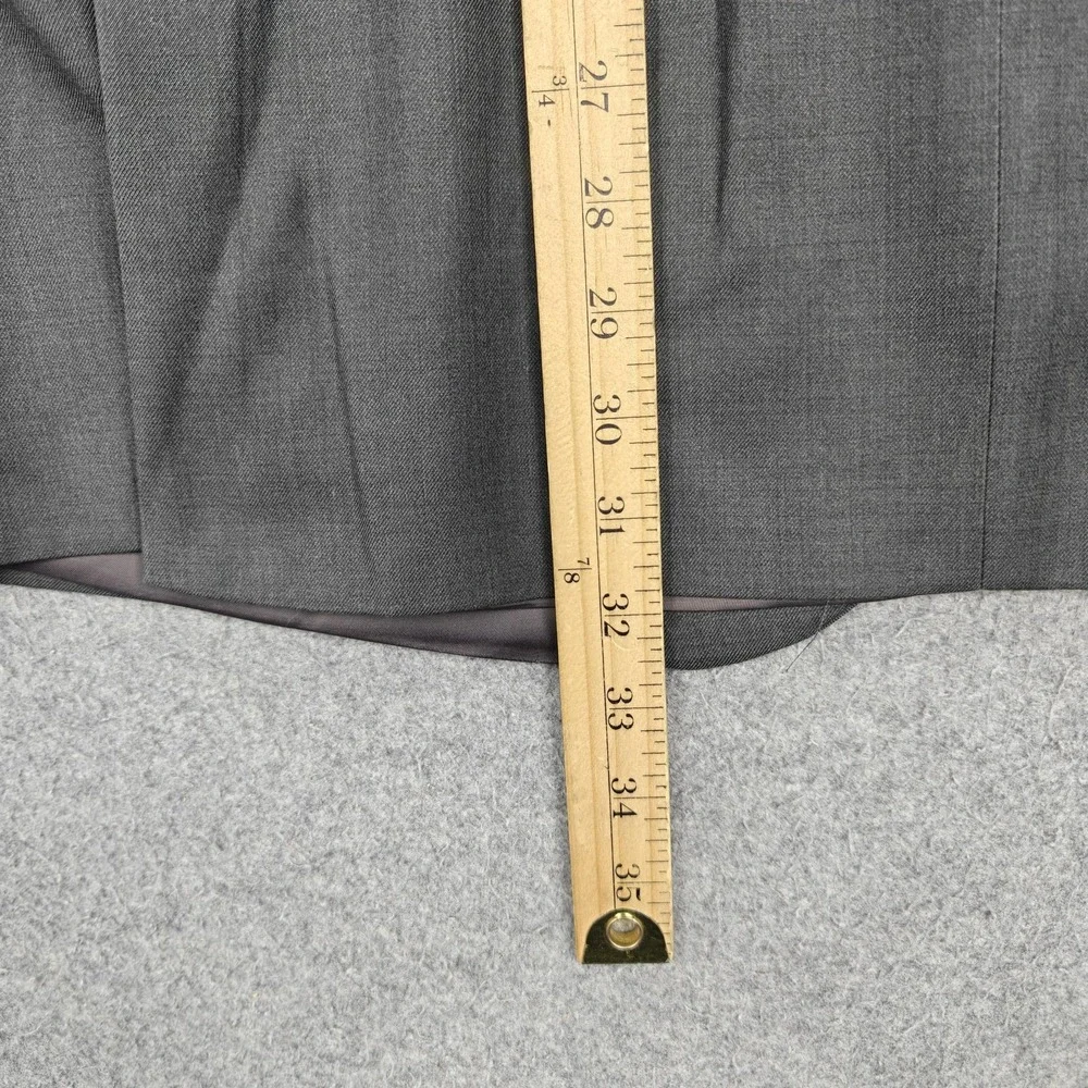Michael Kors Suit Jacket Mens 50R Gray Polyester Two Button Classic Fit